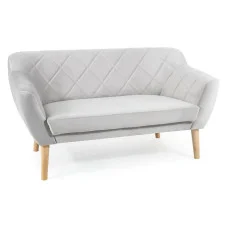 Sofa Karo 2 Velvet light gray